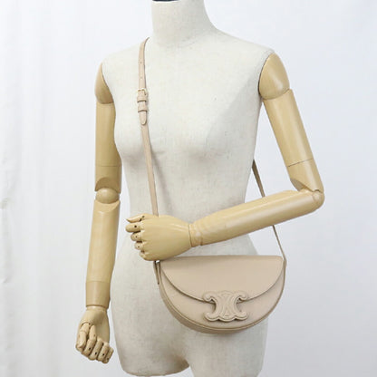 中古 セリーヌ 斜め掛け ショルダーバッグ レディース ブランド CELINE キュイル トリオンフ ブザス 11123 3DU3 03ND ベージュ バッグ USDCE96792011