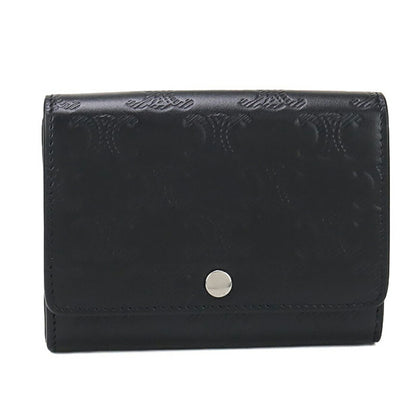 中古 セリーヌ 名刺入れ ユニセックス ブランド CELINE トリオンフ ビジネスカードホルダー 10M24 3FQD 38SI ブラック 小物 USDCE96982011