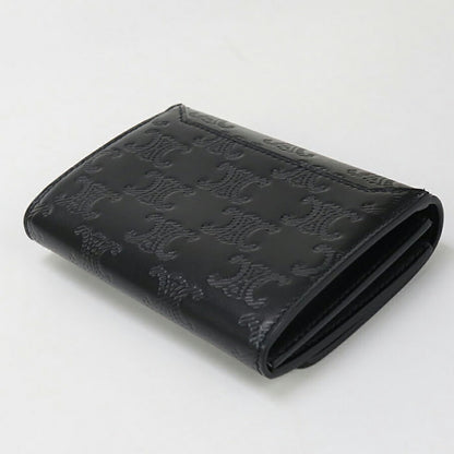 中古 セリーヌ 名刺入れ ユニセックス ブランド CELINE トリオンフ ビジネスカードホルダー 10M24 3FQD 38SI ブラック 小物 USDCE96982011
