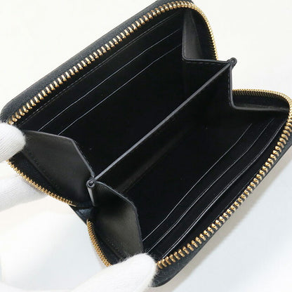 中古 セリーヌ 小銭入れ レディース ブランド CELINE キュイル トリオンフ ジップ コインパース ブラック 財布 USDCE97246011