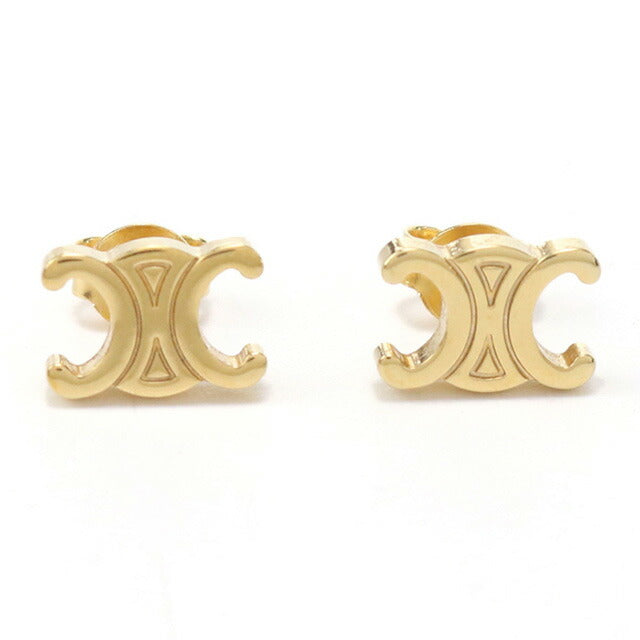 中古 セリーヌ ピアス レディース ブランド CELINE トリオンフ ピアス CE97270 ゴールド アクセサリー USDCE97270011