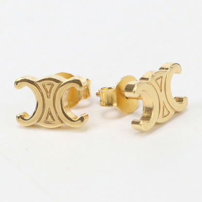 中古 セリーヌ ピアス レディース ブランド CELINE トリオンフ ピアス CE97270 ゴールド アクセサリー USDCE97270011