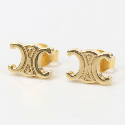 中古 セリーヌ ピアス レディース ブランド CELINE トリオンフ ピアス CE97270 ゴールド アクセサリー USDCE97270011