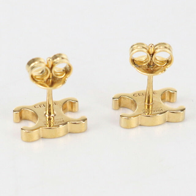中古 セリーヌ ピアス レディース ブランド CELINE トリオンフ ピアス CE97270 ゴールド アクセサリー USDCE97270011
