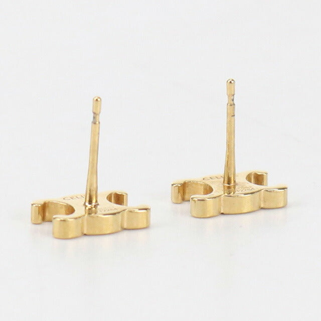 中古 セリーヌ ピアス レディース ブランド CELINE トリオンフ ピアス CE97270 ゴールド アクセサリー USDCE97270011