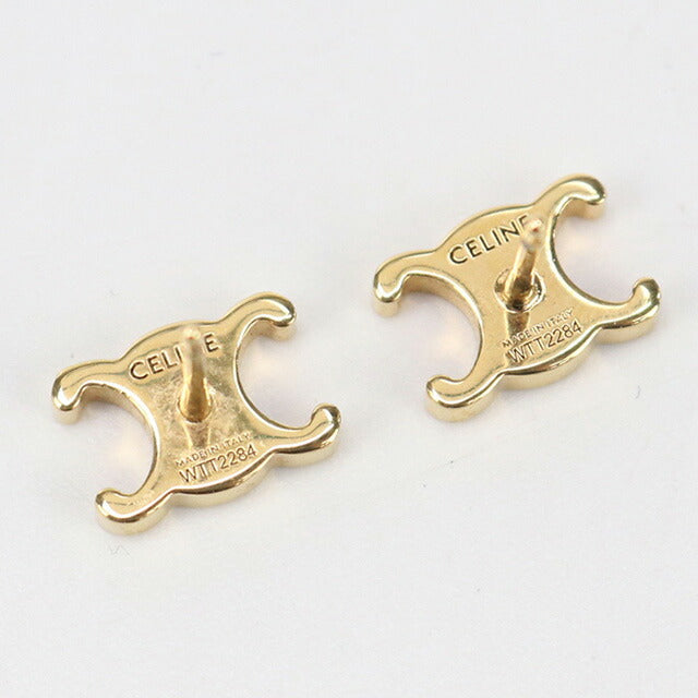 中古 セリーヌ ピアス レディース ブランド CELINE トリオンフ ピアス CE97270 ゴールド アクセサリー USDCE97270011