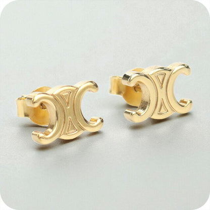 中古 セリーヌ ピアス レディース ブランド CELINE トリオンフ ピアス CE97270 ゴールド アクセサリー USDCE97270011
