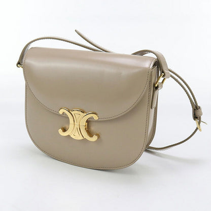 中古 セリーヌ 斜め掛け ショルダーバッグ レディース ブランド CELINE トリオンフ ベージュ バッグ USDCE97723011
