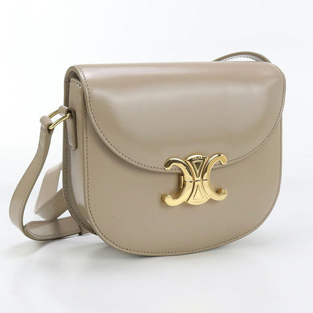 中古 セリーヌ 斜め掛け ショルダーバッグ レディース ブランド CELINE トリオンフ ベージュ バッグ USDCE97723011