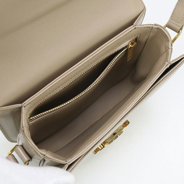 中古 セリーヌ 斜め掛け ショルダーバッグ レディース ブランド CELINE トリオンフ ベージュ バッグ USDCE97723011