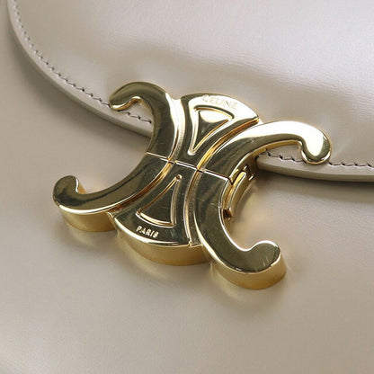 中古 セリーヌ 斜め掛け ショルダーバッグ レディース ブランド CELINE トリオンフ ベージュ バッグ USDCE97723011