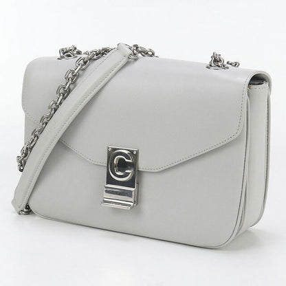 中古 セリーヌ ショルダーバッグ レディース ブランド CELINE チェーン レザー 18725 3BFB グレー バッグ USDCE98049011