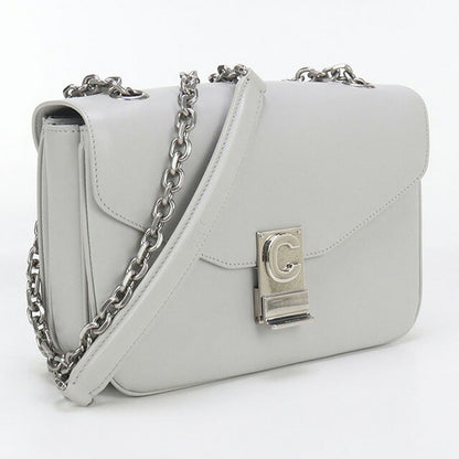 中古 セリーヌ ショルダーバッグ レディース ブランド CELINE チェーン レザー 18725 3BFB グレー バッグ USDCE98049011