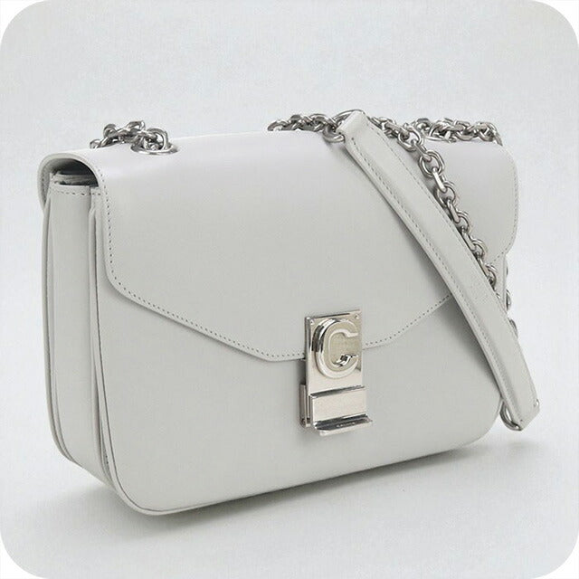 中古 セリーヌ ショルダーバッグ レディース ブランド CELINE チェーン レザー 18725 3BFB グレー バッグ USDCE98049011