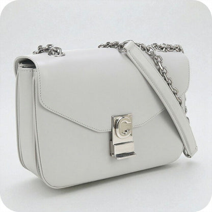 中古 セリーヌ ショルダーバッグ レディース ブランド CELINE チェーン レザー 18725 3BFB グレー バッグ USDCE98049011