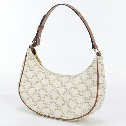 中古 セリーヌ ショルダーバッグ レディース ブランド CELINE トリオンフキャンバス アヴァ ワンショルダー 193952BZJ.01BC ホワイト USDCE98479011