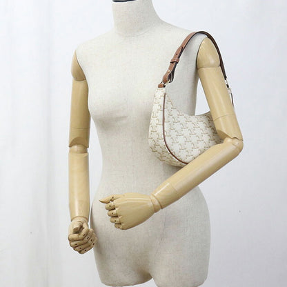 中古 セリーヌ ショルダーバッグ レディース ブランド CELINE トリオンフキャンバス アヴァ ワンショルダー 193952BZJ.01BC ホワイト USDCE98479011