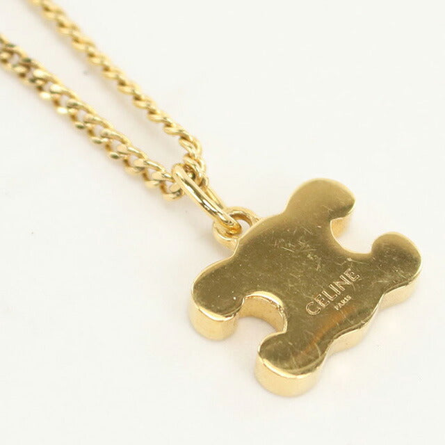 中古 セリーヌ ネックレス レディース ブランド CELINE ゴールド