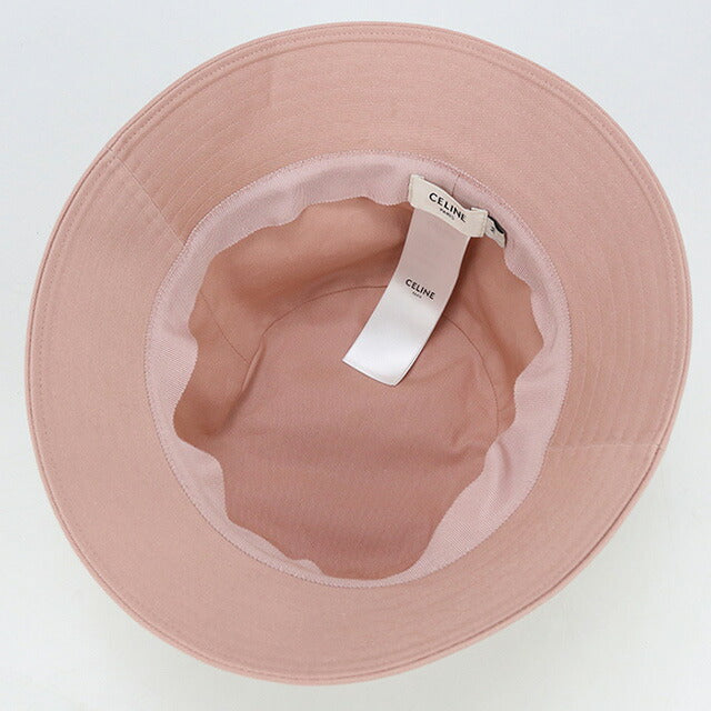 中古 セリーヌ ハット レディース ブランド CELINE トリオンフ バケットハット 2AUE0968P.25PY ピンク 帽子 USDCE98538011