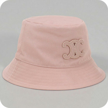 中古 セリーヌ ハット レディース ブランド CELINE トリオンフ バケットハット 2AUE0968P.25PY ピンク 帽子 USDCE98538011