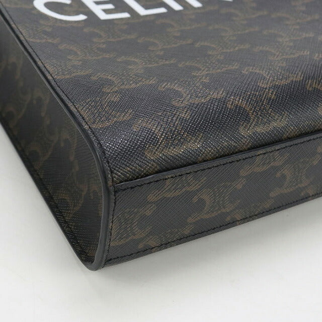 中古 セリーヌ トートバッグ レディース ブランド CELINE トリオンフキャンバス ミニ バーティカル カバ 194372BZK.04LU ブラウン バッグ USDCE98548011