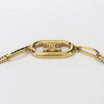 中古 セリーヌ ネックレス レディース ブランド CELINE トリオンフ 46S896BRA ゴールド アクセサリー USDCE98688011