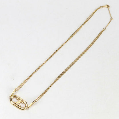 中古 セリーヌ ネックレス レディース ブランド CELINE トリオンフ 46S896BRA ゴールド アクセサリー USDCE98688011