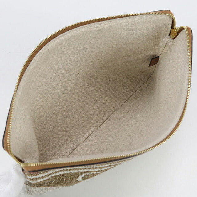 中古 セリーヌ クラッチバッグ レディース ブランド CELINE ストラップ付きスモールポーチ 10J502FAI ベージュ バッグ USDCE99333011