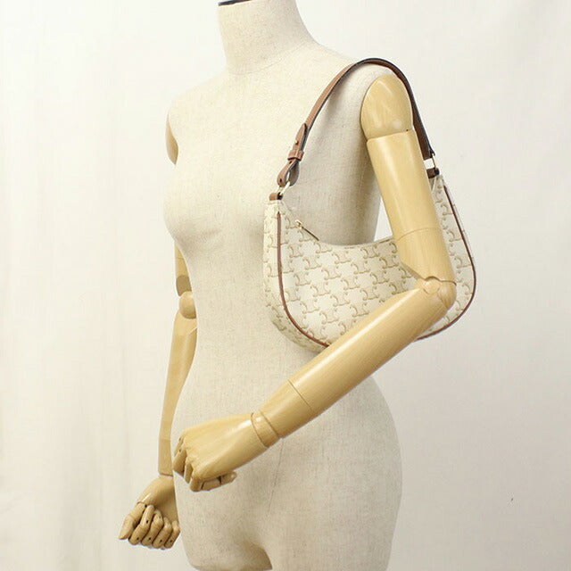 Used Celine shoulder bag ladies brand CELINE one shoulder white bag USDCE99347011