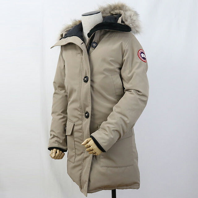 二手加拿大鹅羽绒服女装品牌 CANADA GOOSE BRONTE PARKA 2600JL 米色磨损 USDCGS99940011