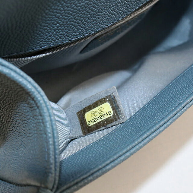 中古 シャネル ショルダーバッグ レディース ブランド CHANEL ボーイシャネル チェーン ブルー バッグ USDCH100029011