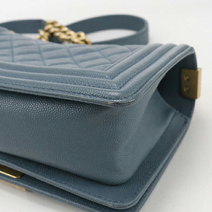 中古 シャネル ショルダーバッグ レディース ブランド CHANEL ボーイシャネル チェーン ブルー バッグ USDCH100029011