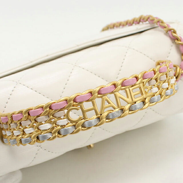 中古 シャネル ハンドバッグ レディース ブランド CHANEL マトラッセ 2WAY ホワイト バッグ USDCH100037011