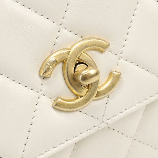 中古 シャネル ハンドバッグ レディース ブランド CHANEL マトラッセ 2WAY ホワイト バッグ USDCH100037011