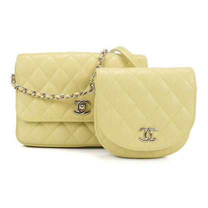 二手 CHANEL 单肩包 女士品牌 CHANEL 马特拉斯链条黄包 USDCH100158011