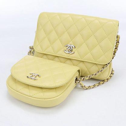 二手 CHANEL 单肩包 女士品牌 CHANEL 马特拉斯链条黄包 USDCH100158011