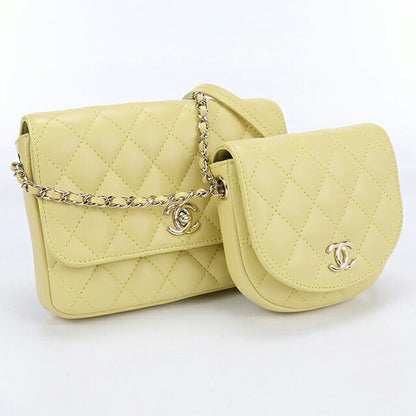 二手 CHANEL 单肩包 女士品牌 CHANEL 马特拉斯链条黄包 USDCH100158011