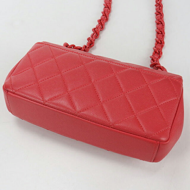 二手 CHANEL 斜挎单肩包 女士品牌 CHANEL 马特拉斯链条红色包 USDCH100160011