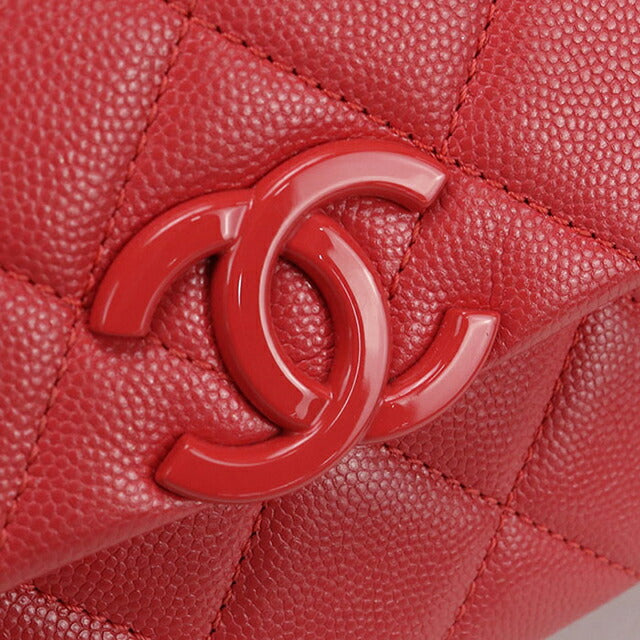 二手 CHANEL 斜挎单肩包 女士品牌 CHANEL 马特拉斯链条红色包 USDCH100160011