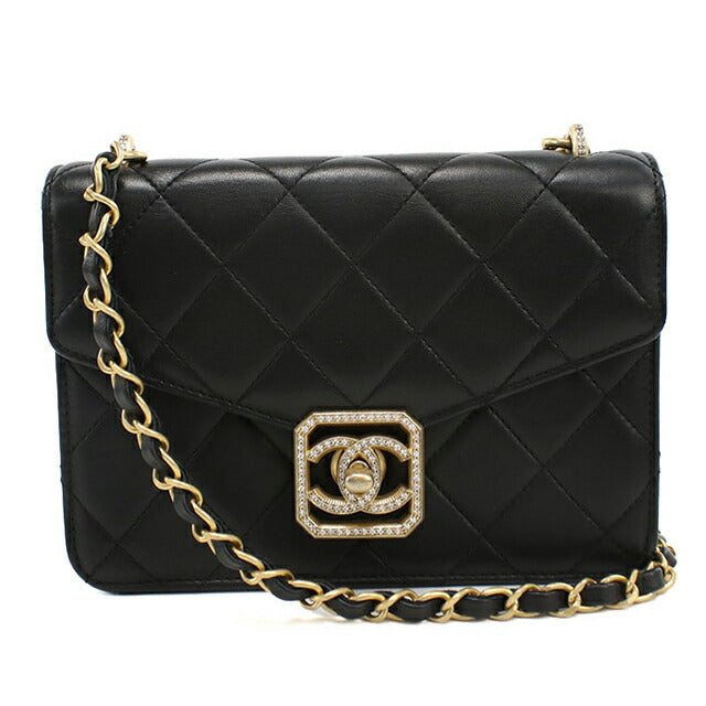 二手 CHANEL 单肩包 女士品牌 CHANEL 马特拉斯链条黑色包 USDCH100166011