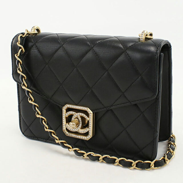 二手 CHANEL 单肩包 女士品牌 CHANEL 马特拉斯链条黑色包 USDCH100166011