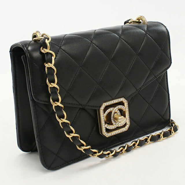 二手 CHANEL 单肩包 女士品牌 CHANEL 马特拉斯链条黑色包 USDCH100166011