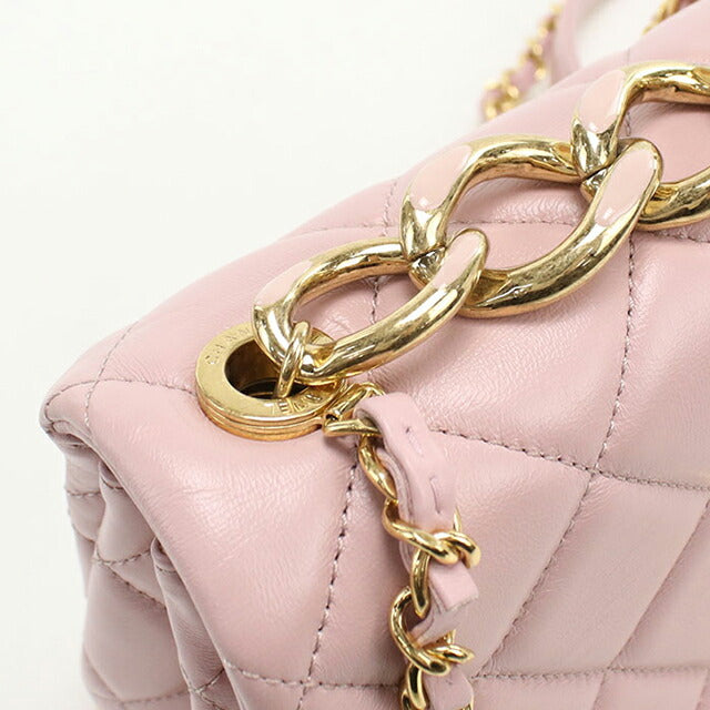 中古 シャネル 斜め掛け ショルダーバッグ レディース ブランド CHANEL マトラッセ チェーン ピンク バッグ USDCH100191011