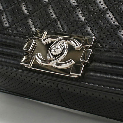 中古 シャネル ショルダーバッグ レディース ブランド CHANEL ボーイシャネル チェーンショルダーバッグ A67086 ブラック バッグ USDCH100332011