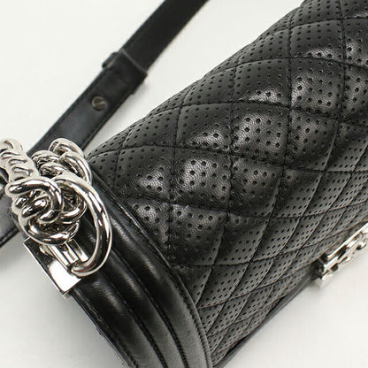 中古 シャネル ショルダーバッグ レディース ブランド CHANEL ボーイシャネル チェーンショルダーバッグ A67086 ブラック バッグ USDCH100332011
