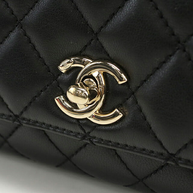 二手CHANEL手提包女士品牌CHANEL Matelasse 2WAY手提包黑色包USDCH100356011