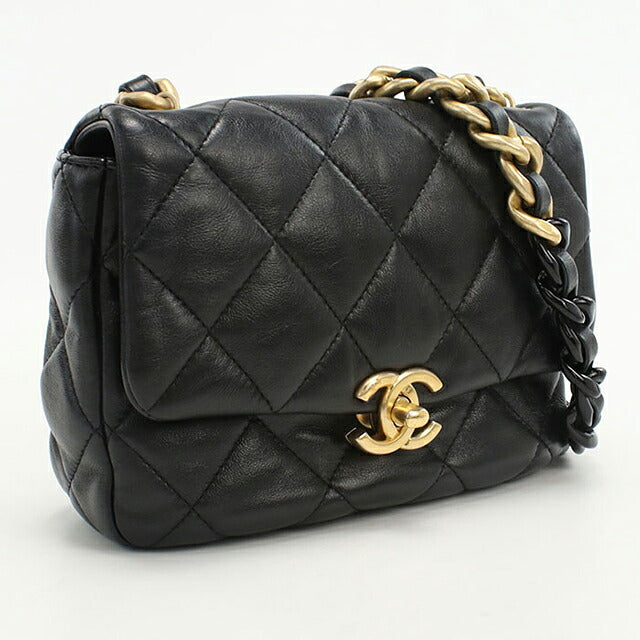 中古 シャネル ショルダーバッグ レディース ブランド CHANEL マトラッセ チェーンショルダーバッグ ブラック バッグ USDCH100391011