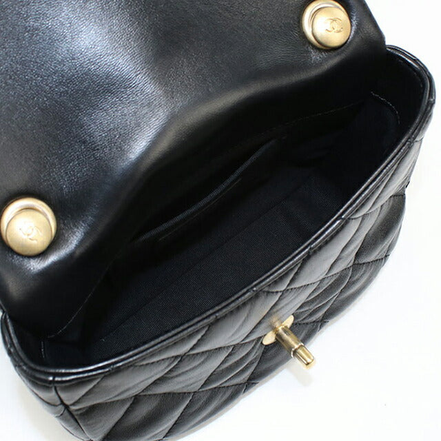 中古 シャネル ショルダーバッグ レディース ブランド CHANEL マトラッセ チェーンショルダーバッグ ブラック バッグ USDCH100391011