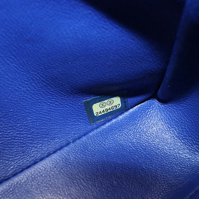 Used CHANEL shoulder bag ladies brand CHANEL chevron chain blue bag USDCH100556011