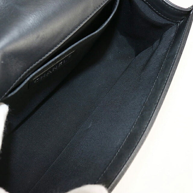 中古 シャネル 斜め掛け ショルダーバッグ レディース ブランド CHANEL ボーイシャネル チェーンショルダーバッグ A67086 ブラック USDCH100562011